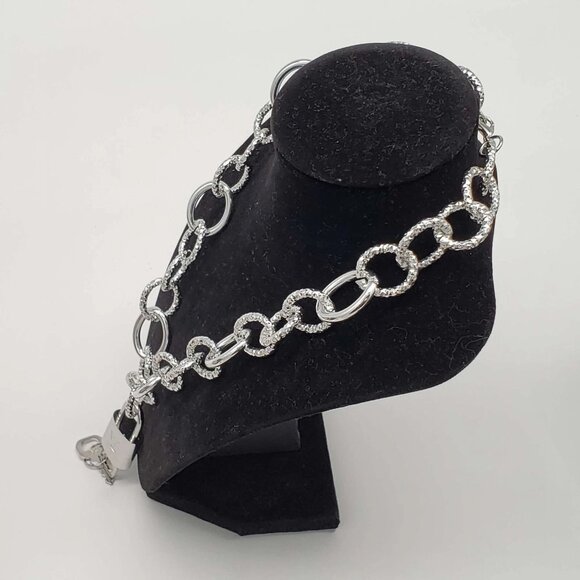 Authentic Louis Vuitton Lock & Key with Unbranded Silver Plated Chain Necklace - Picture 7 of 8